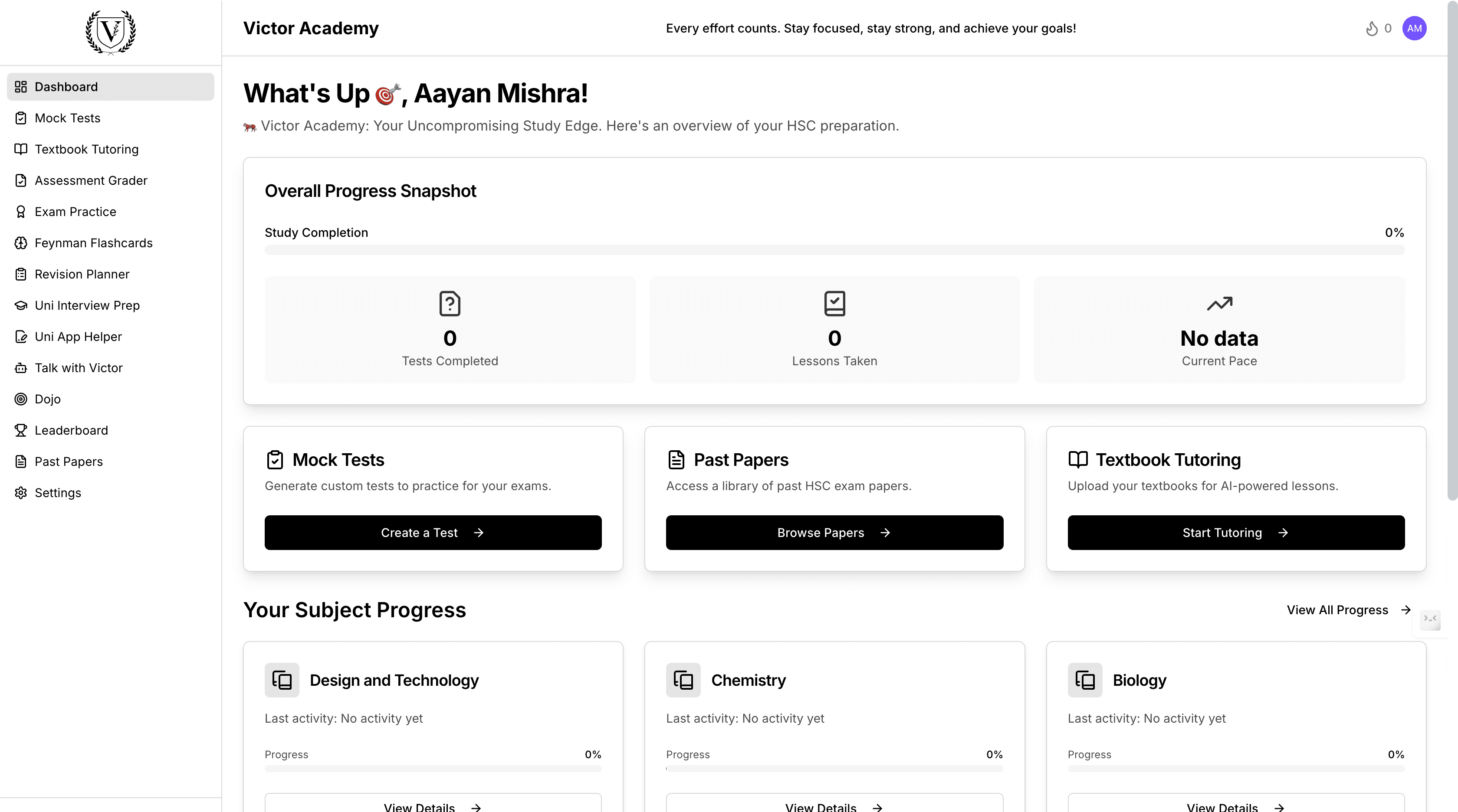 Victor Academy platform showcase